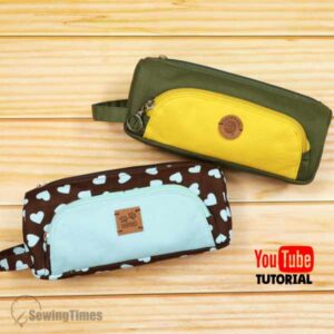 Stylish Pencil Case PDF Sewing Pattern ST7335 SewingTimes Download