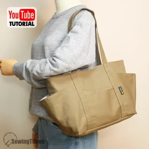 Multi Pocket Tote Bag PDF Sewing Pattern ST8742