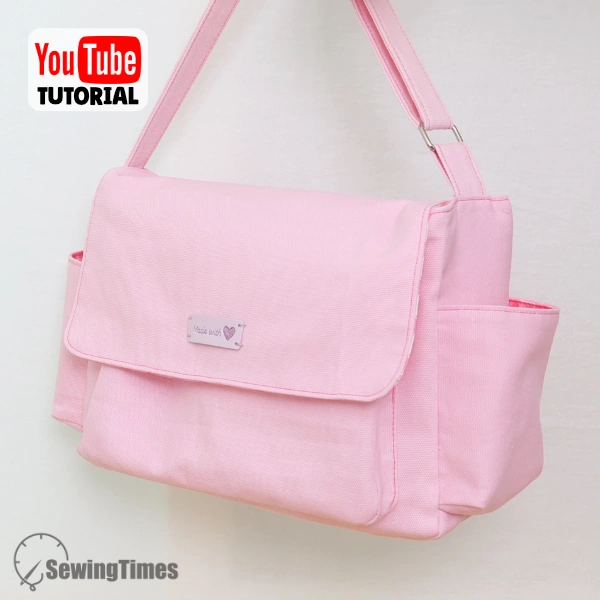 Canvas Messenger Bag PDF Sewing Pattern ST10042