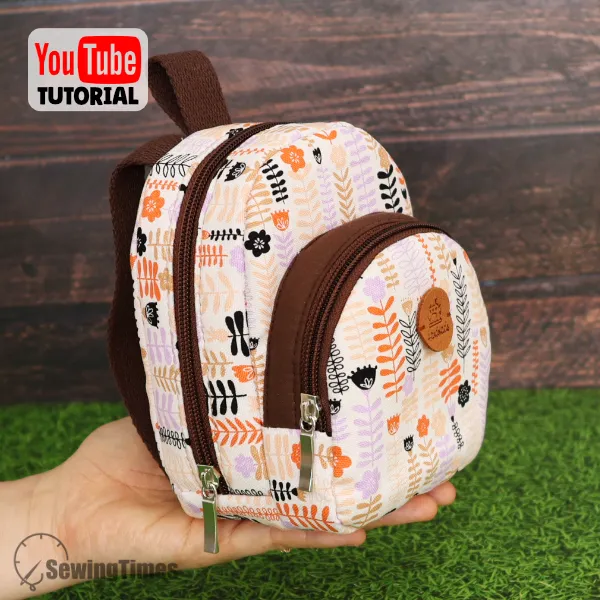 Mini Backpack Zipper Pouch PDF Sewing Pattern ST10142
