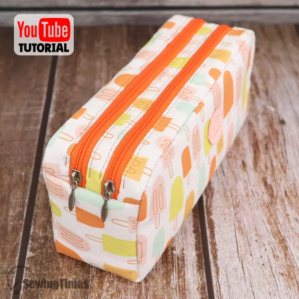 Double Zip Pencil Case PDF Sewing Pattern ST9935