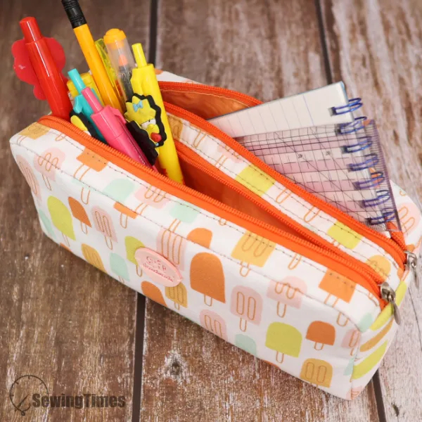 Double Zip Pencil Case PDF Sewing Pattern ST9935