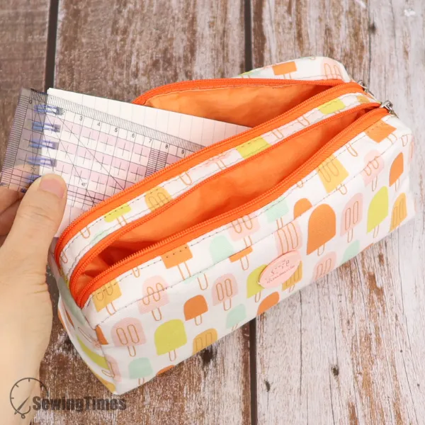 Double Zip Pencil Case PDF Sewing Pattern ST9935