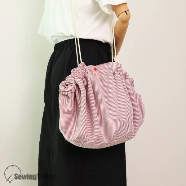 Circle Drawstring Bag PDF Sewing Pattern ST11629