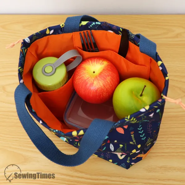 Waterproof Drawstring Lunch Bag PDF Sewing Pattern ST12029