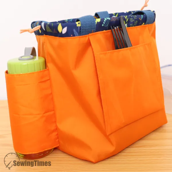 Waterproof Drawstring Lunch Bag PDF Sewing Pattern ST12029