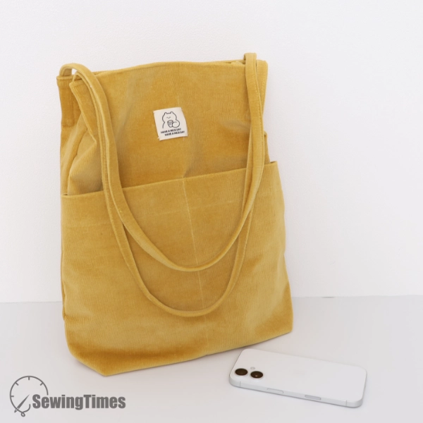Corduroy Tote Bag PDF Sewing Pattern ST12535