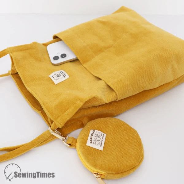 Corduroy Tote Bag PDF Sewing Pattern ST12535