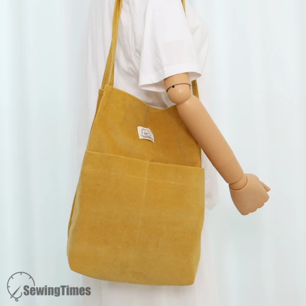 Corduroy Tote Bag PDF Sewing Pattern ST12535