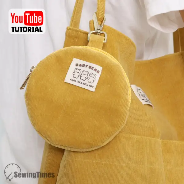 Clip-on Round Zipper Pouch PDF Sewing Pattern ST12629