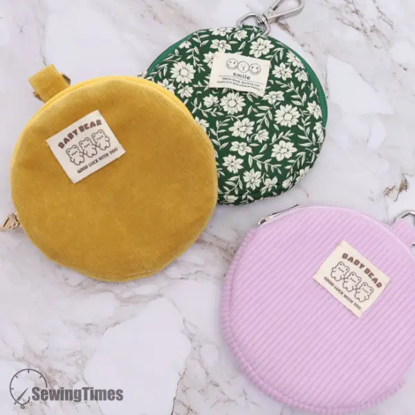 Clip-on Round Zipper Pouch PDF Sewing Pattern ST12629