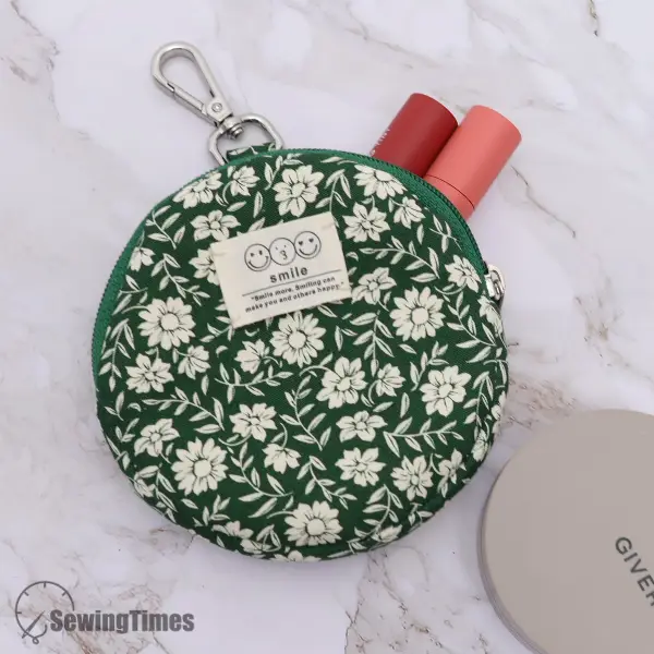 Clip-on Round Zipper Pouch PDF Sewing Pattern ST12629