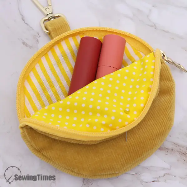 Clip-on Round Zipper Pouch PDF Sewing Pattern ST12629