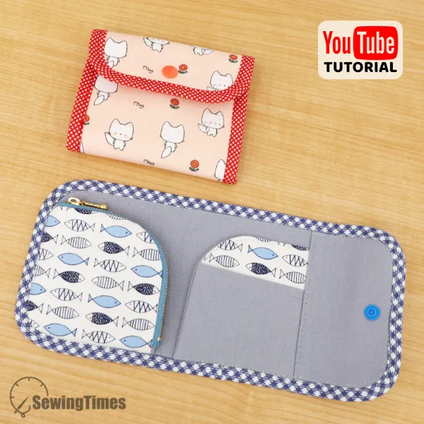 Trifold Kids Wallet PDF Sewing Pattern ST12829