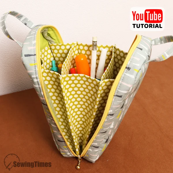 Multi-Section Pencil Case PDF Sewing Pattern ST13435