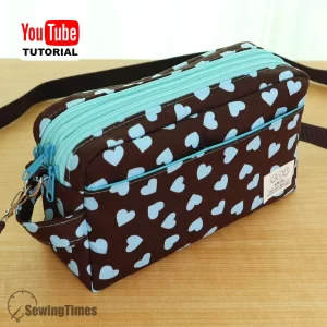 Triple-Zip Crossbody PDF Sewing Pattern ST14342