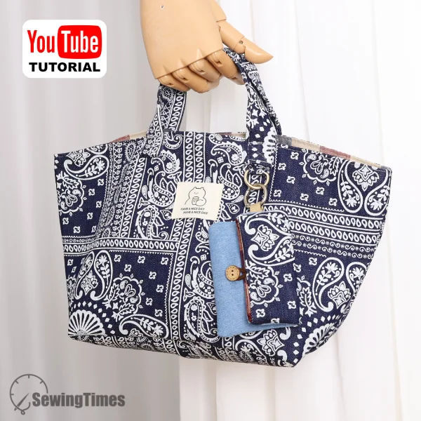 Carry-All Tote & Mini Pouch PDF Sewing Pattern ST14742