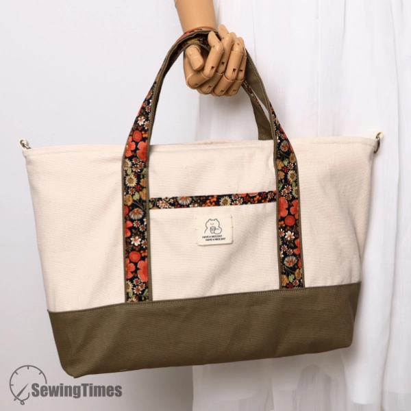 SereneToteBag_09 Serene Tote Bag_2 Sizes PDF Pattern with Written Instructions STT0909