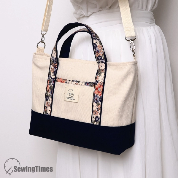 SereneToteBag_10 Serene Tote Bag_2 Sizes PDF Pattern with Written Instructions STT0909